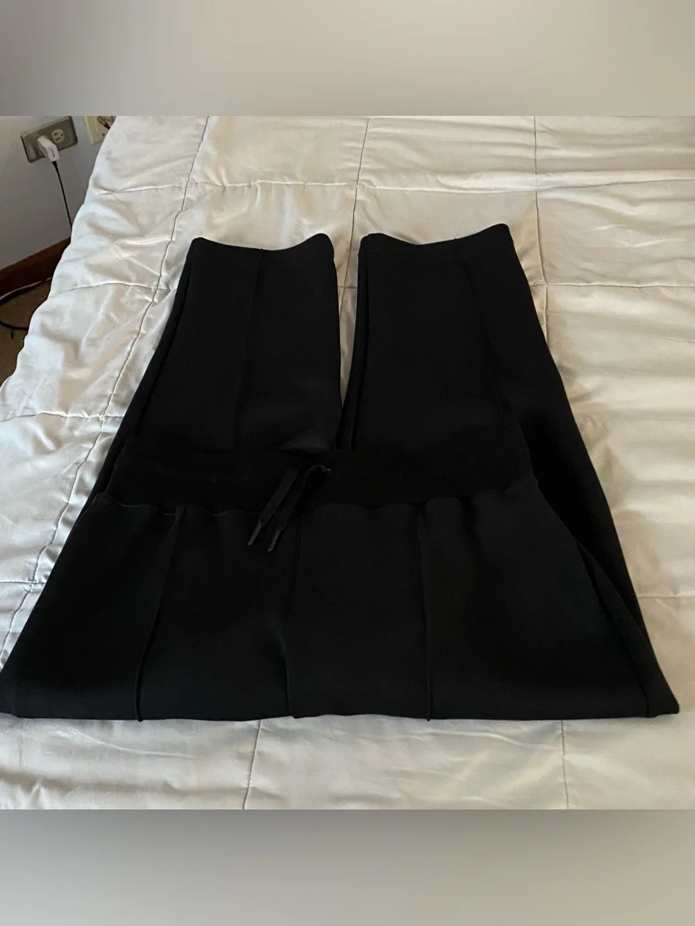 Spanx AirEssentials Tapered Ankle Casual Pants Black Sz XL TG Loungewear Joggers - Picture 9 of 11